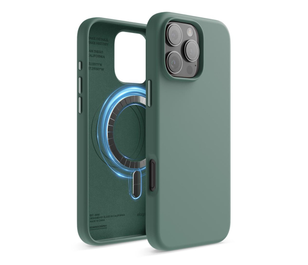 Elago Magnetic Silicone do iPhone 16 Pro Max Midnight Green - 1278811 - zdjęcie